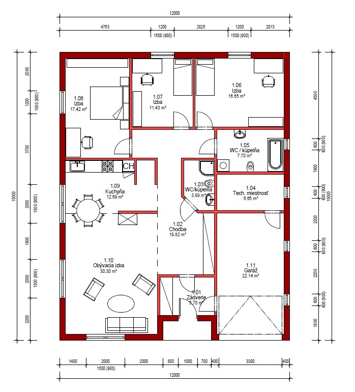 Rodinný dom EVELYN 2020 - Montované domy za bezkonkurenčné ceny